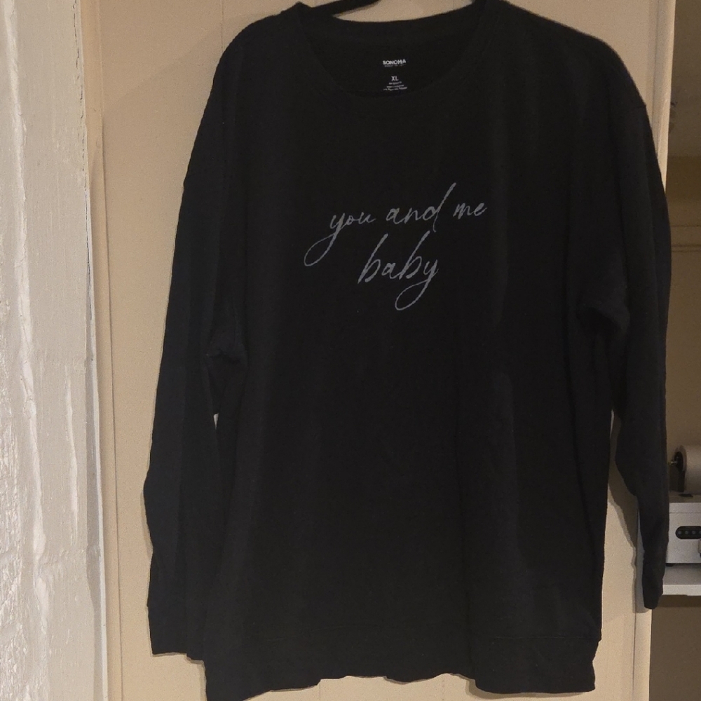 Sonoma Black Crew Neck Sweater